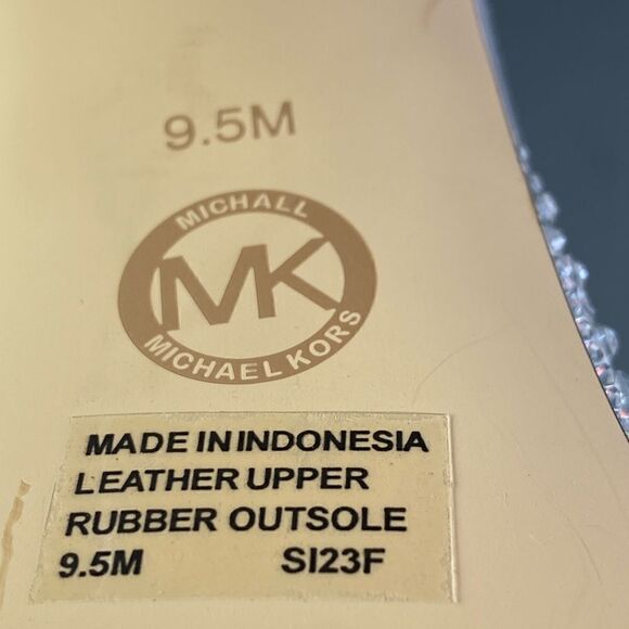 Michael Kors Women Laci Embellished Metallic High Heel Platform Sandal size 9.5 - Picture 9 of 11